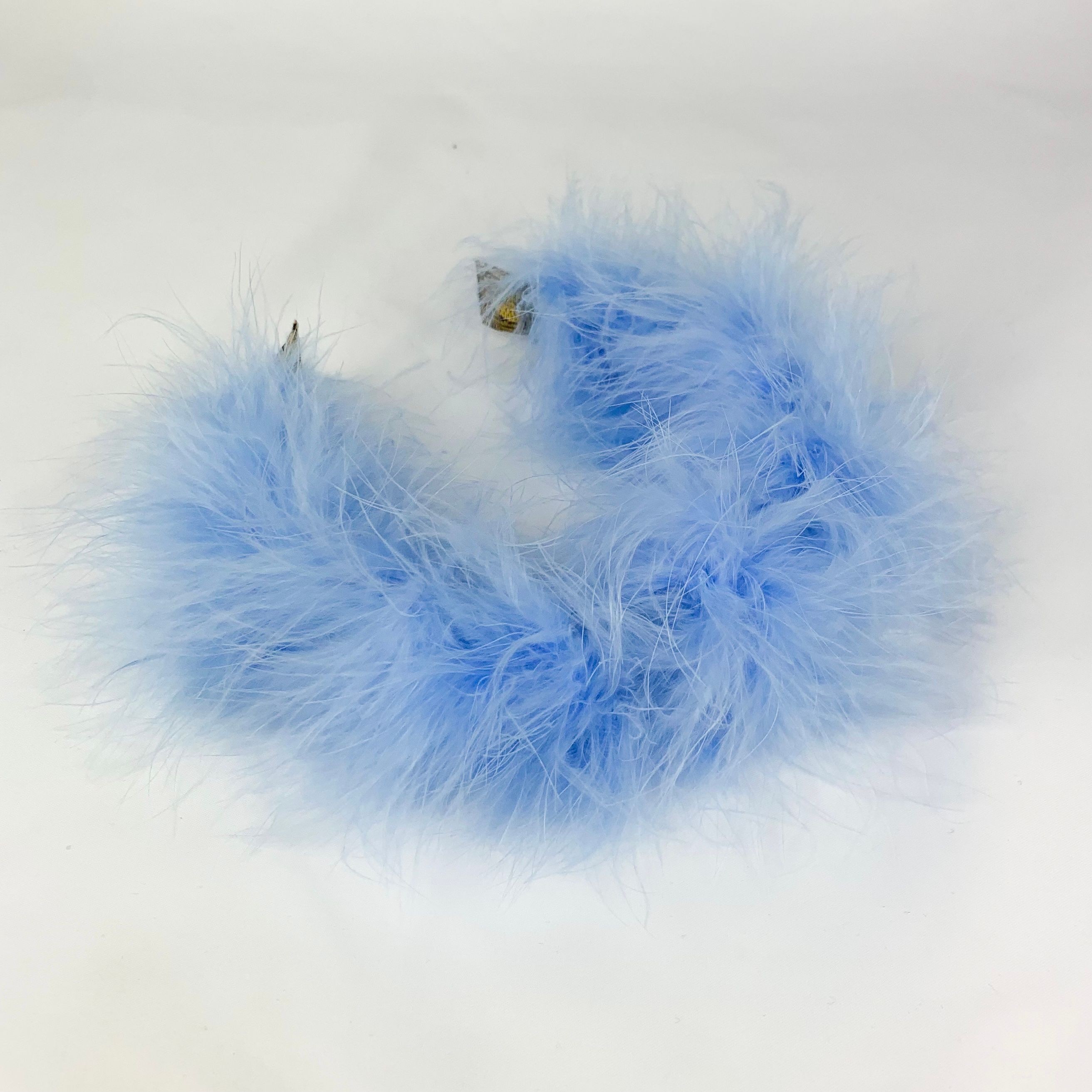 Lila Baby Blue Feather Headband